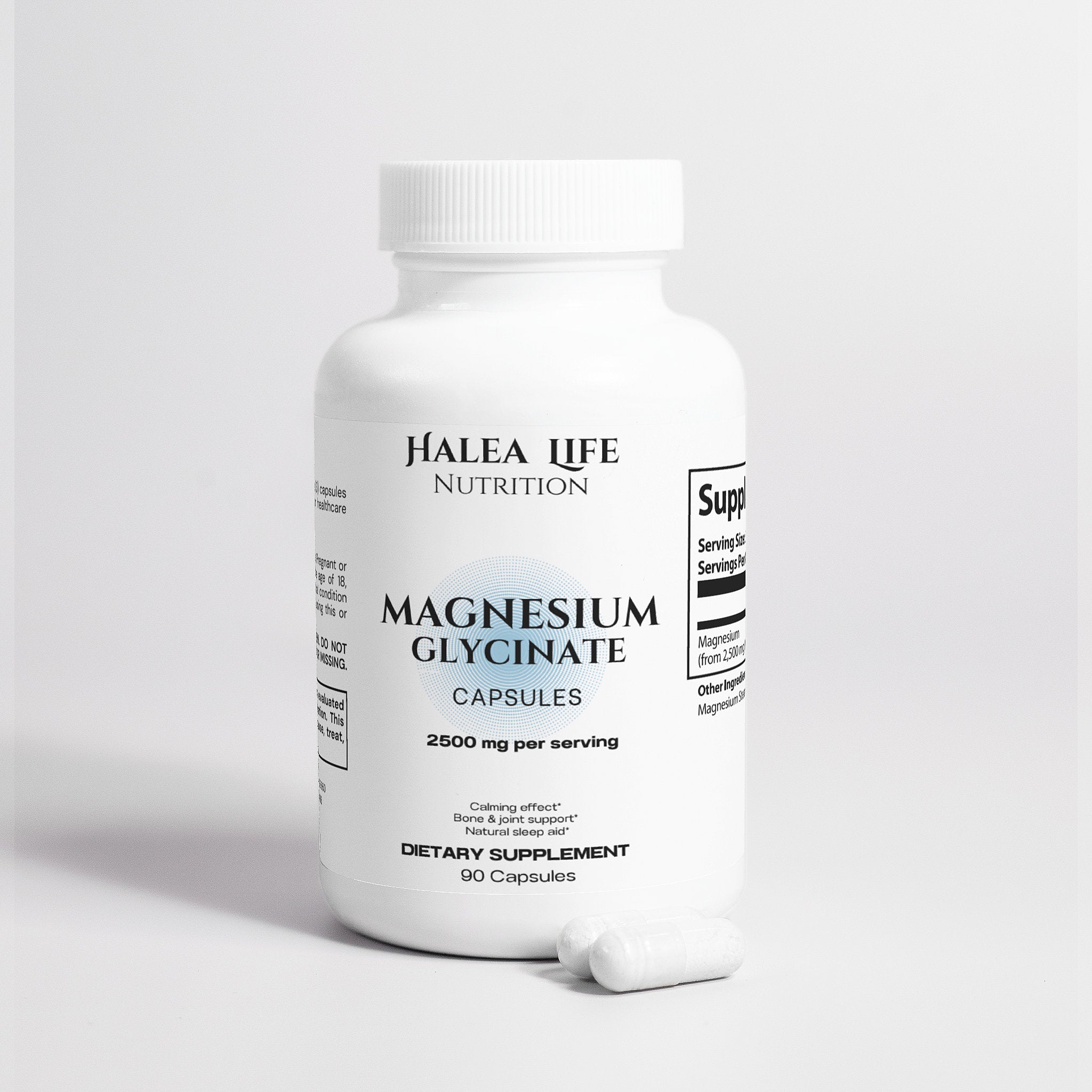 Halea Life Nutrition Magnesium Glycinate for Rest & Relaxation