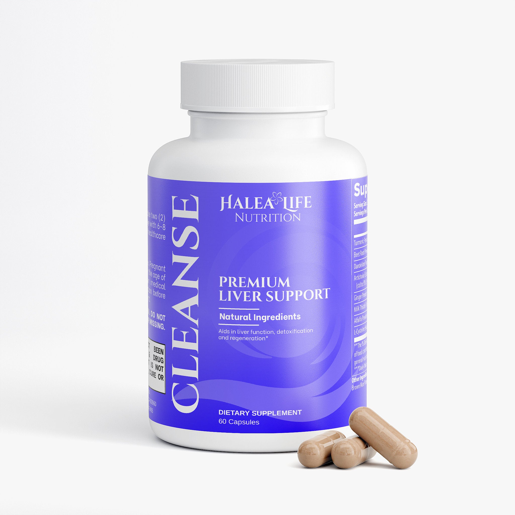 Halea Life Nutrition Halea Life Liver Support - Turmeric, Beetroot, and Milk Thistle Formula