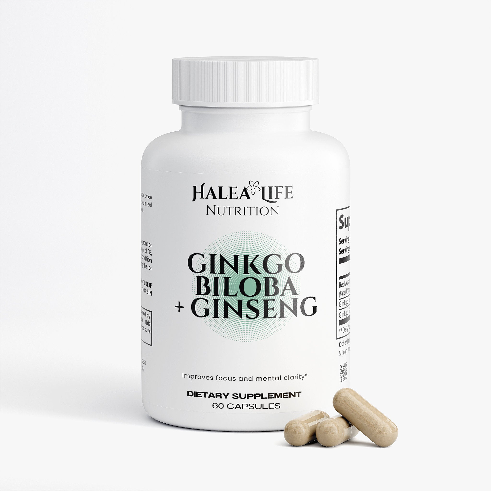 Ginseng + Ginkgo Biloba 3 Pack |Halea Life Nutrition