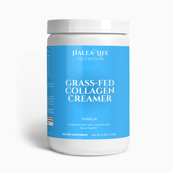 Halea Life Collagen Plus Protein Powder grass-fed coffee creamer for skin hair and joint support