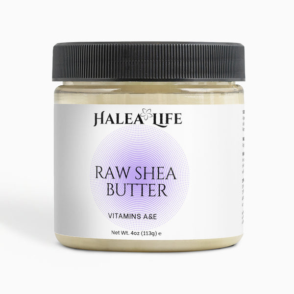 Halea Life Pure Raw Organic Shea Butter for intense moisturizing eczema and dry skin relief