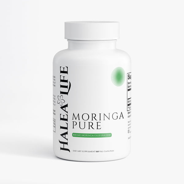Halea Life Pure Moringa Capsules for nutrient-dense antioxidant support energy and anti-inflammation