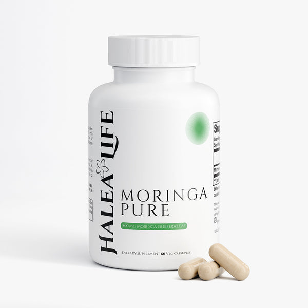 Halea Life Pure Moringa with 90-plus nutrients for immune support and nutritional gap filling