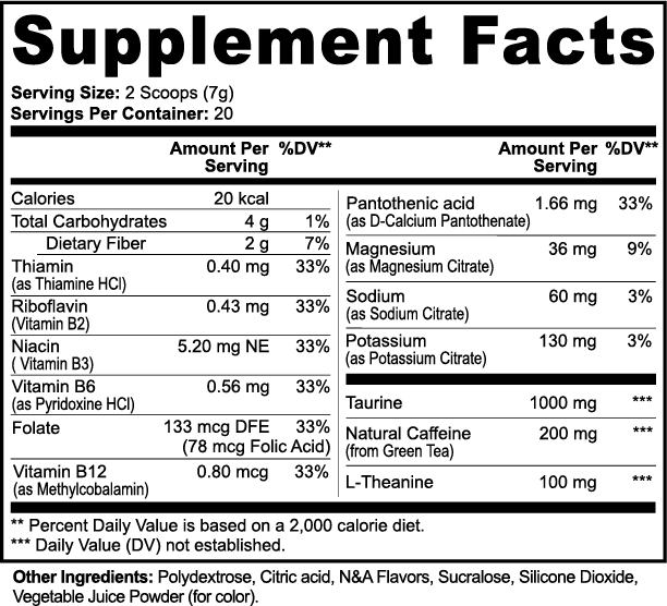 Energy + Focus + Hydration Drink Mix-Melon |Halea Life Nutrition