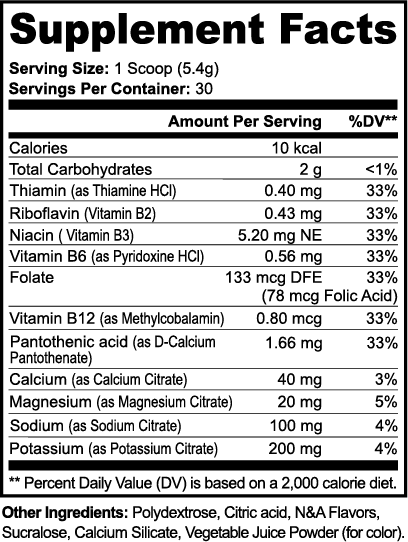 Hydration Electrolyte B-Complex – Matcha Tea