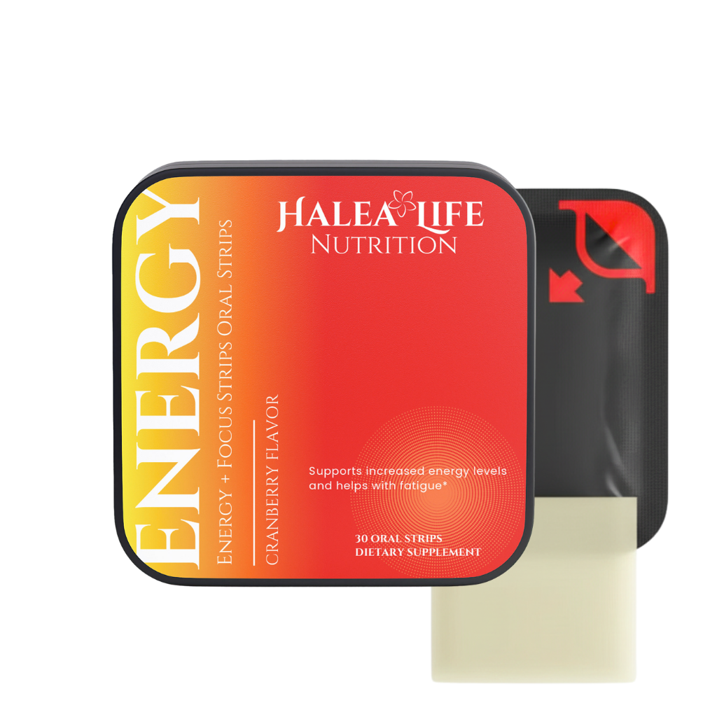Caffeine + L-Theanine Energy Oral Strips with B12 | Halea Life