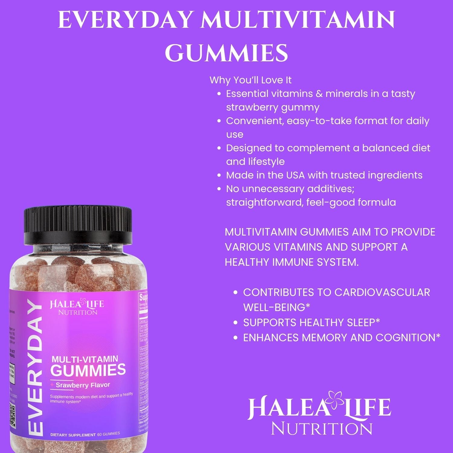 Daily Multivitamin Gummies |Halea Life Nutrition