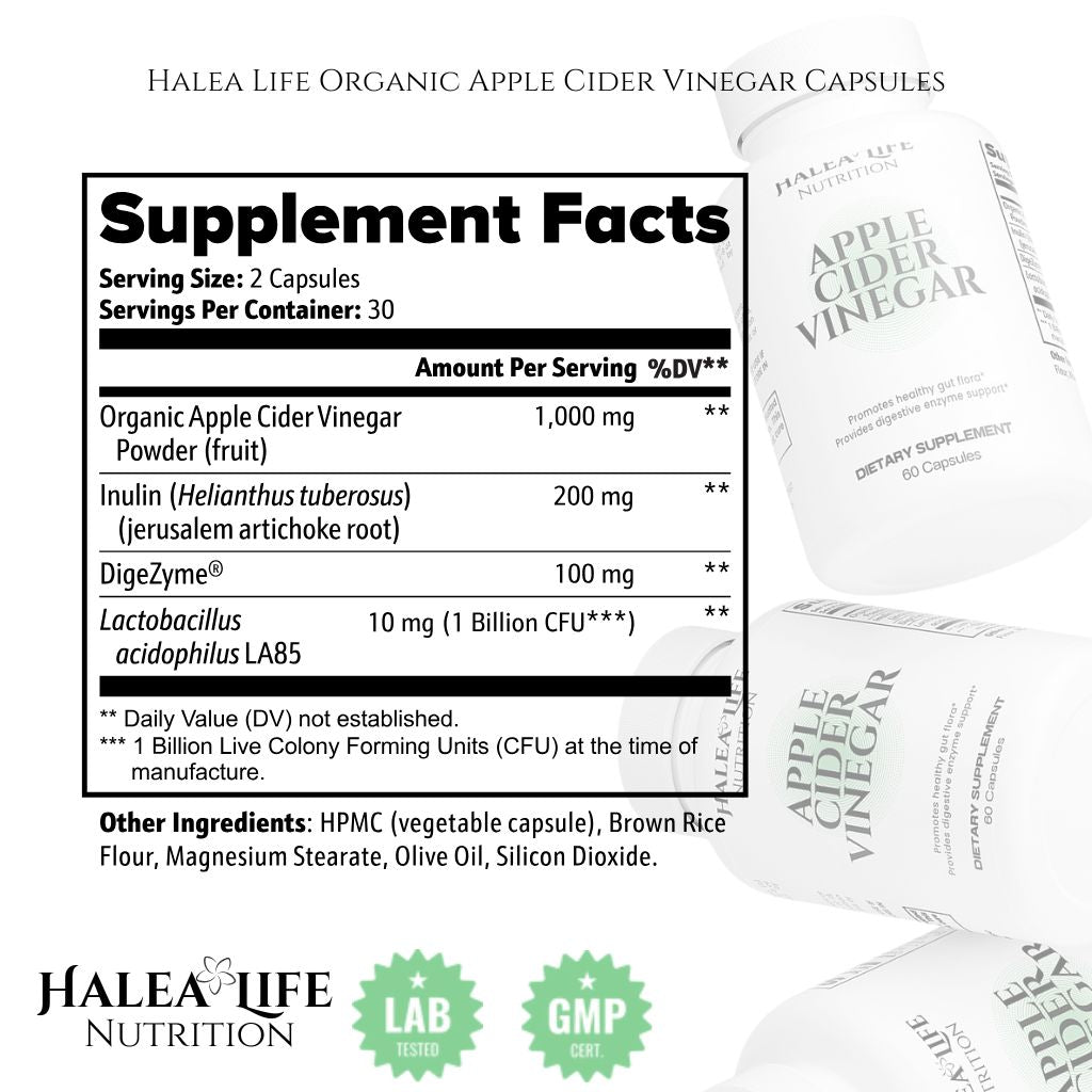 Halea Life Nutrition Halea Life Daily ACV+ Gut Formula