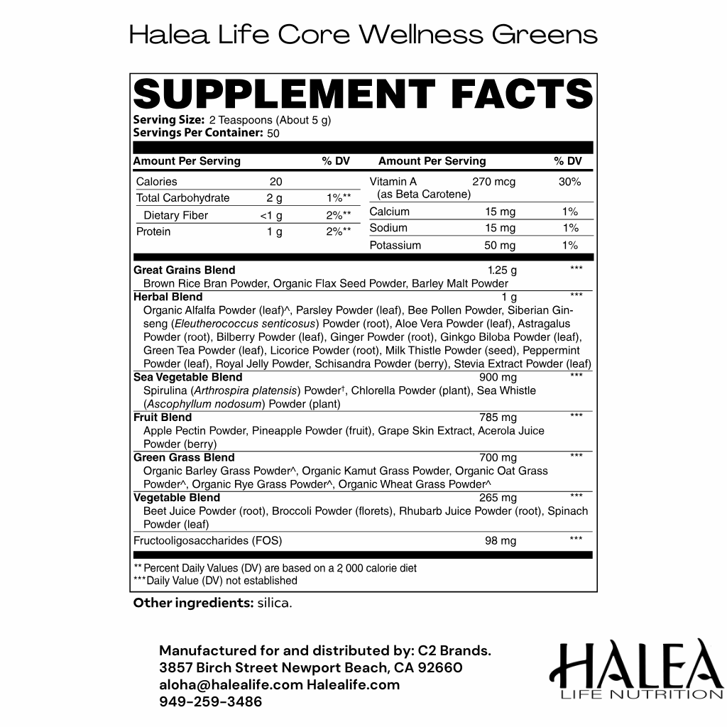 Halea Life Nutrition Daily Greens and Grains