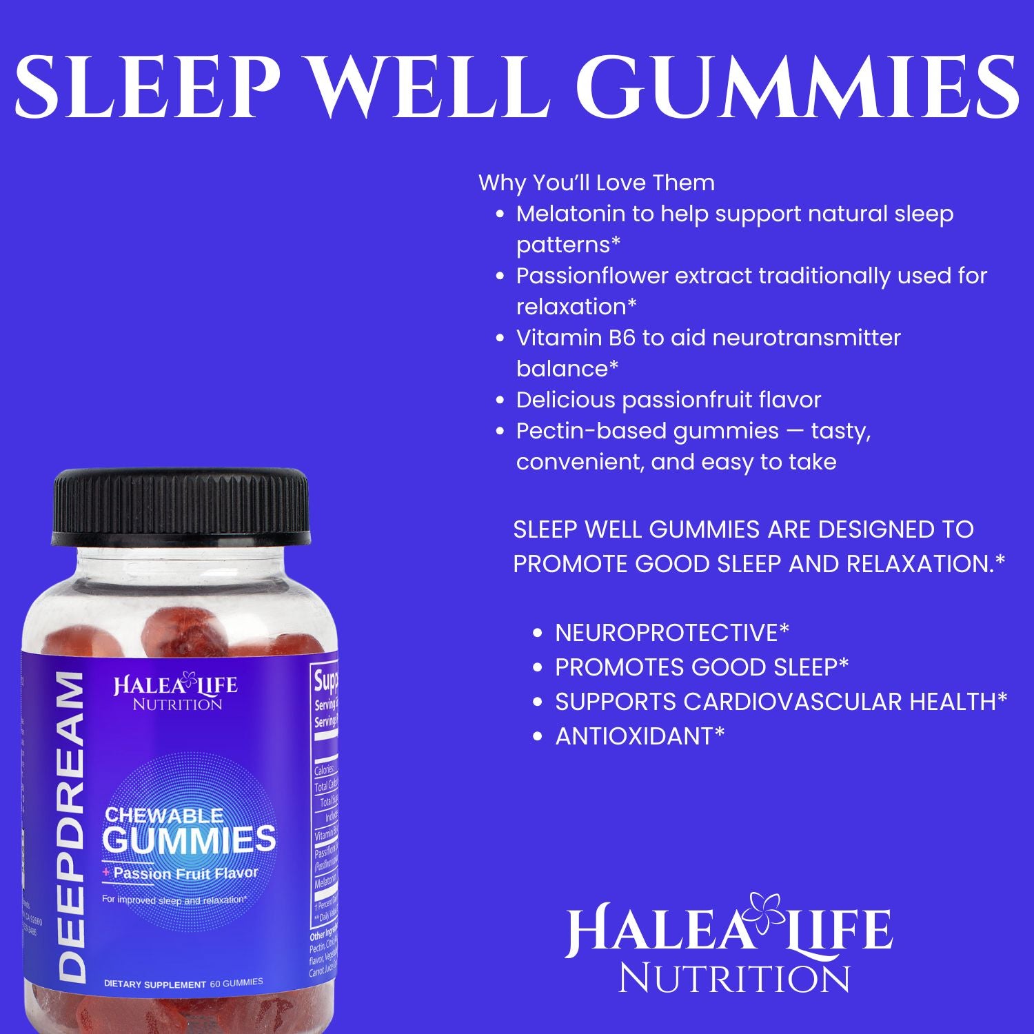 Sleep Support Gummies |Halea Life Nutrition
