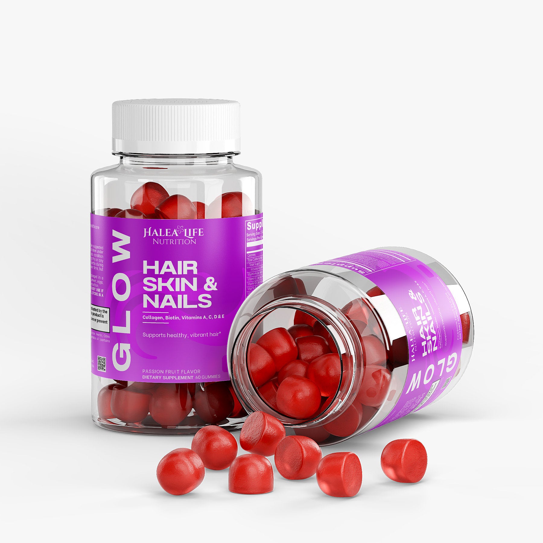Halea Life Nutrition Halea Life Glow Gummies – With Biotin, Vitamins A, C, D & E for Natural Beauty