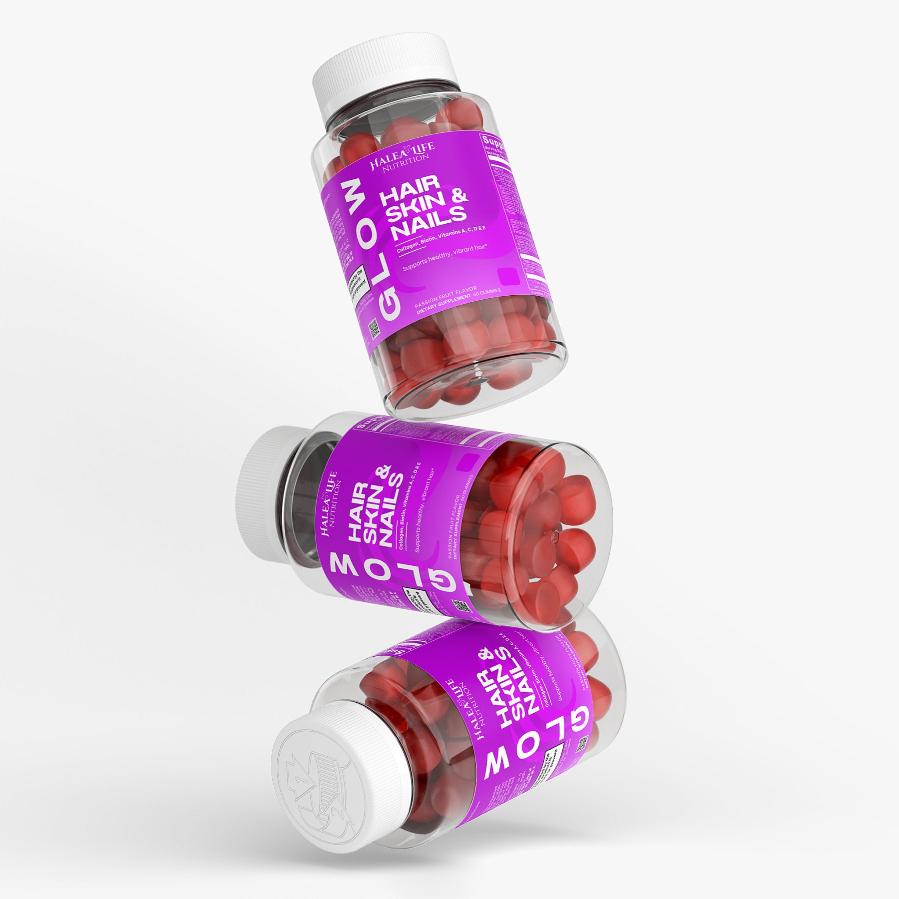 Halea Life Nutrition Halea Life Glow Gummies – With Biotin, Vitamins A, C, D & E for Natural Beauty