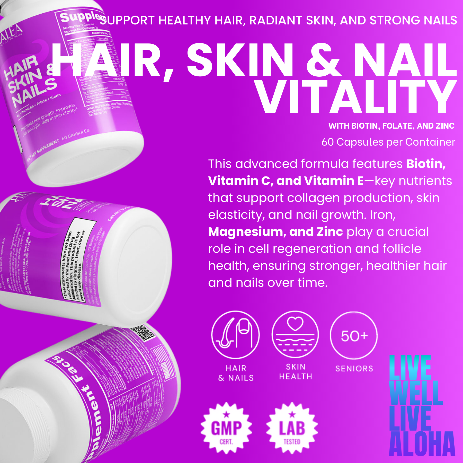 Halea Life Nutrition Halea Life Glow: Hair, Skin & Nails Essentials