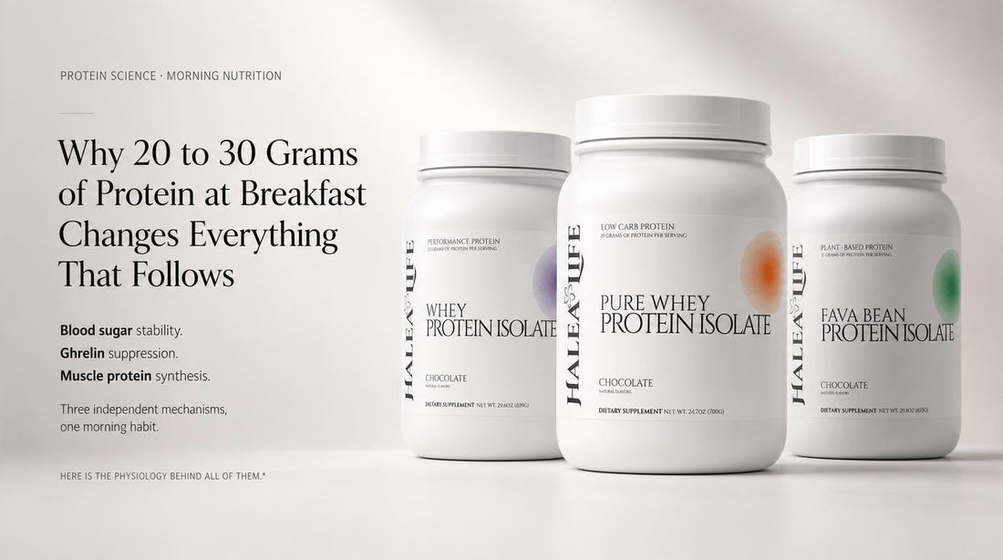Why 20-30g of Protein at Breakfast Stabilizes Blood Sugar and Cuts Cravings | Halea Life