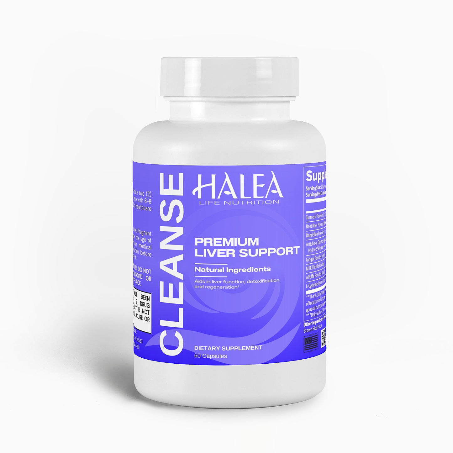 Halea Life Nutrition Liver Support - Turmeric, Beetroot, and Milk Thistle Formula