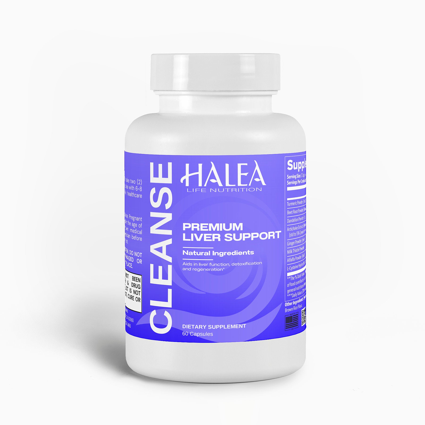 Halea Life Nutrition Liver Support - Turmeric, Beetroot, and Milk Thistle Formula
