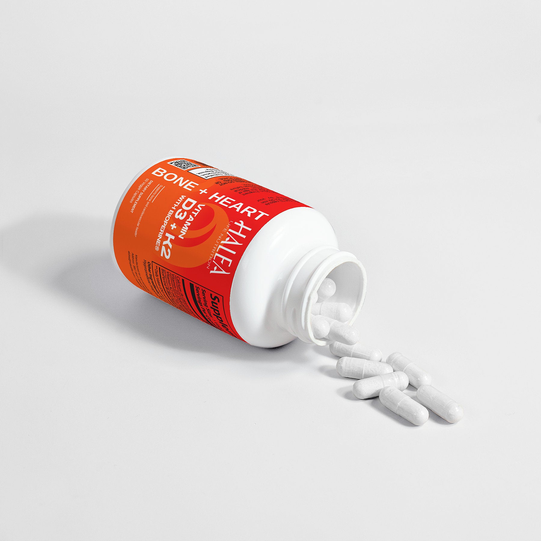 Halea Life Nutrition Vitamin D3 & K2 Capsules with BioPerine®