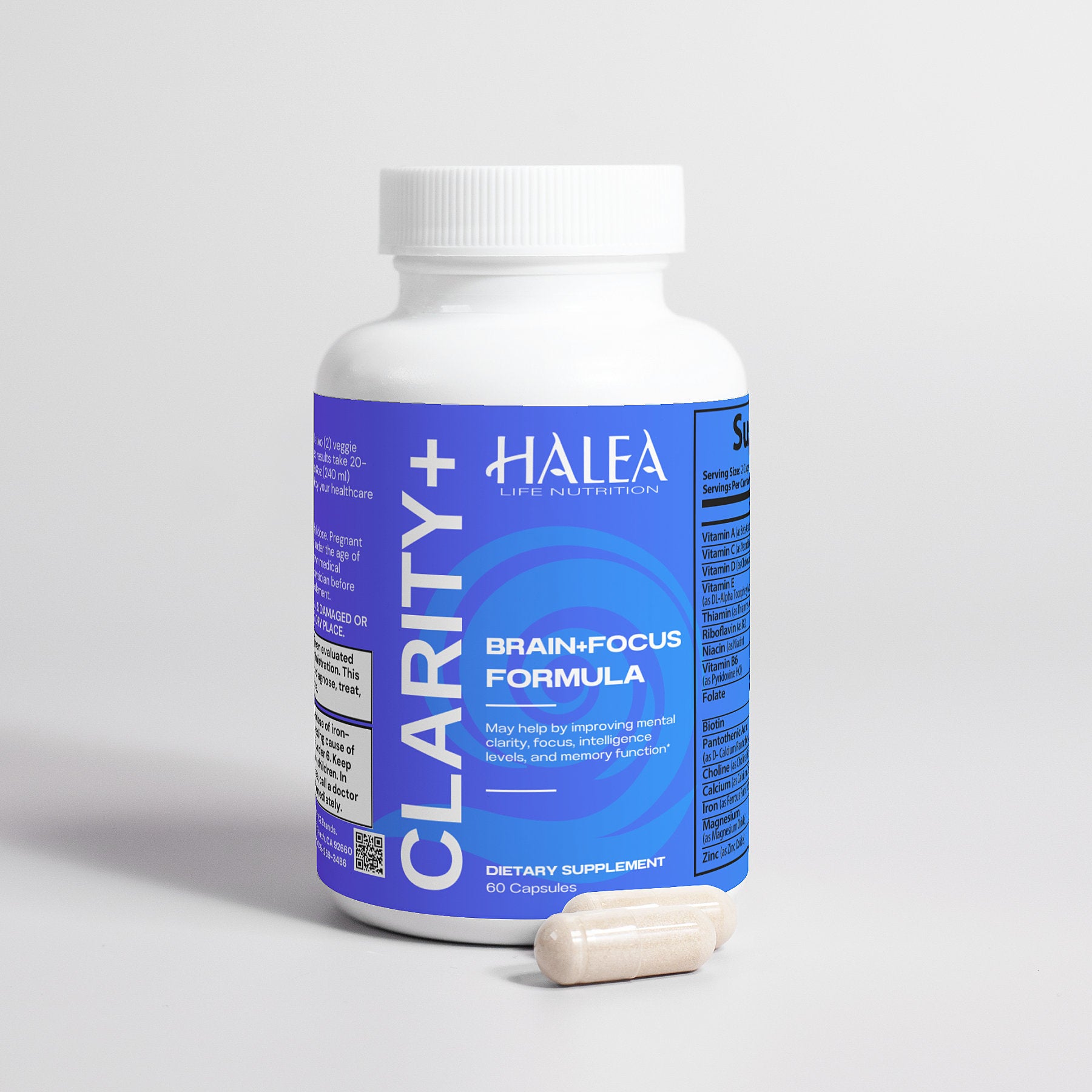 Halea Life Nutrition Clarity: Brain & Focus Formula