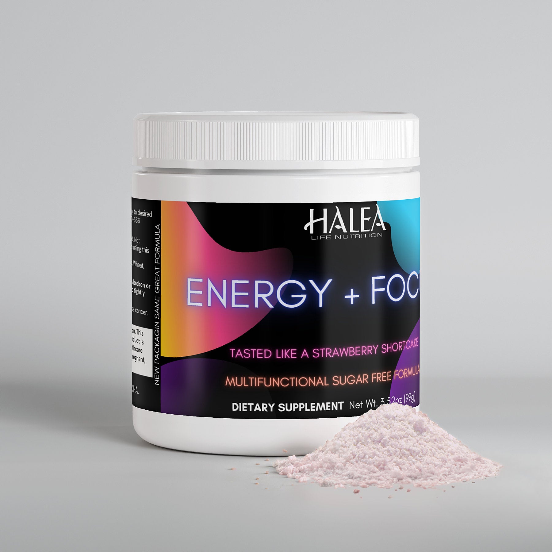 Halea Life Nutrition Energy + Focus + Hydration Drink Mix - Strawberry