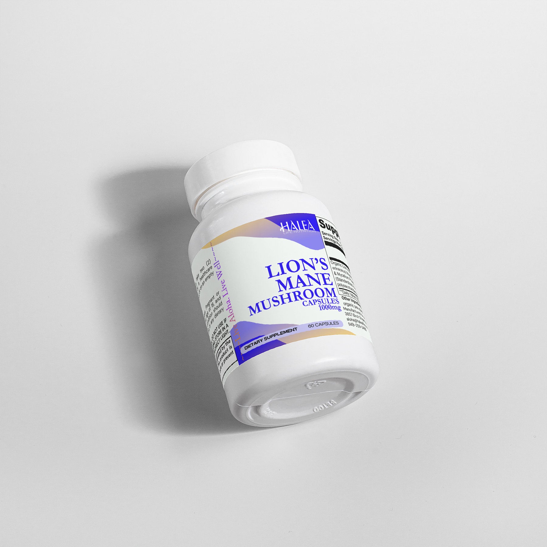 Halea Life Nutrition Organic Lion's Mane Mushroom Capsules