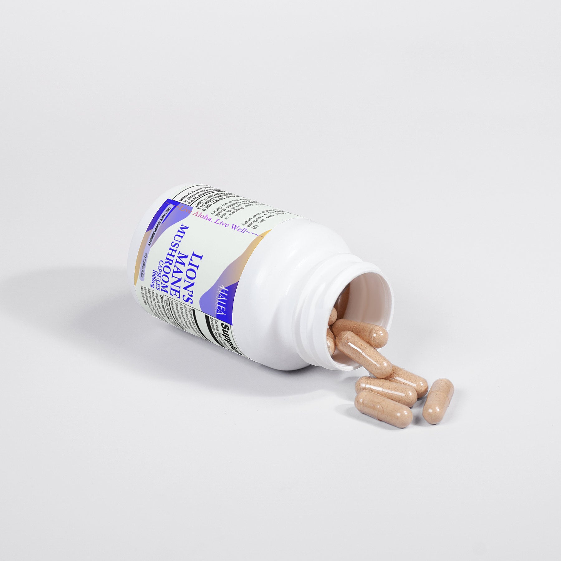 Halea Life Nutrition Organic Lion's Mane Mushroom Capsules