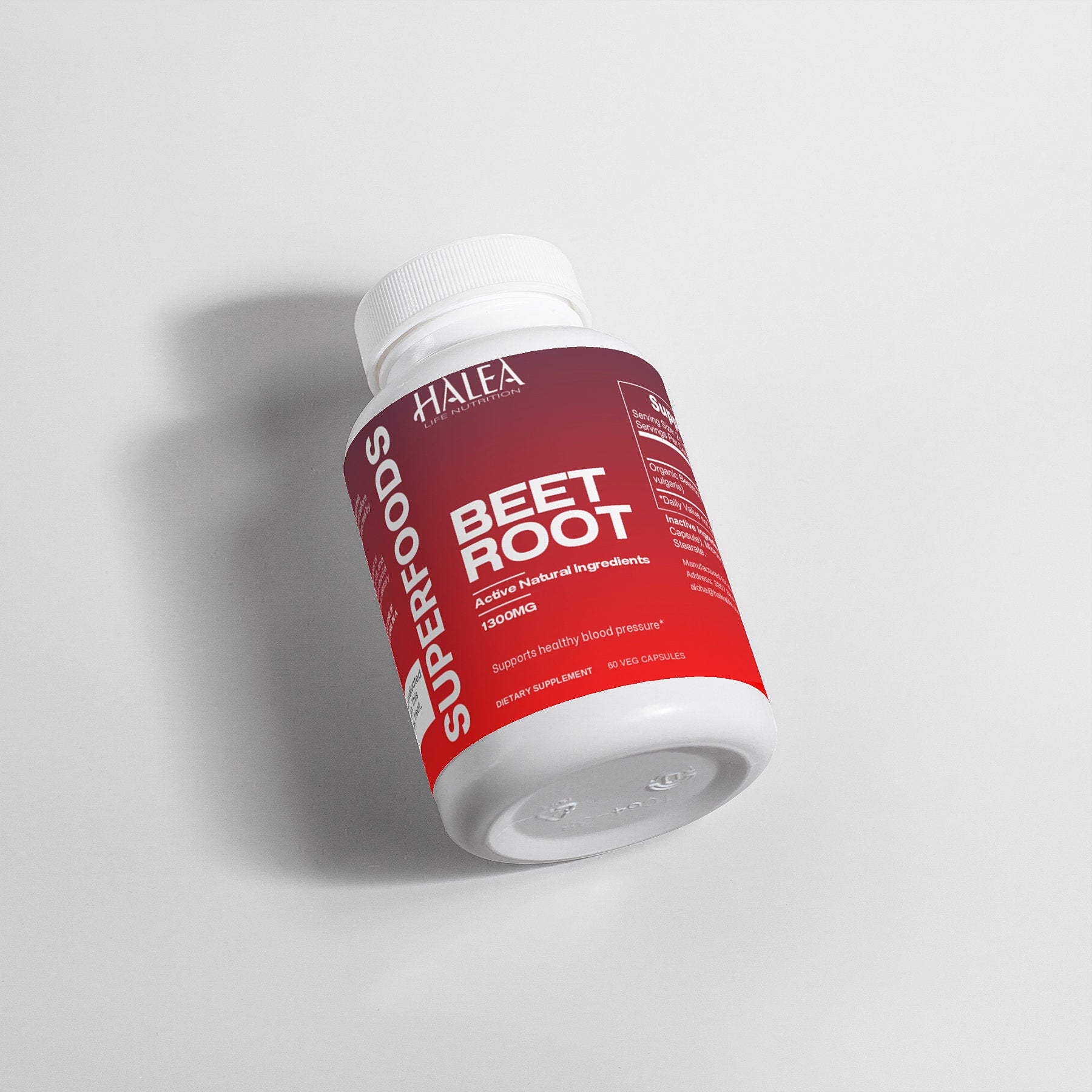 Halea Life Nutrition Organic Beetroot Powder Capsules