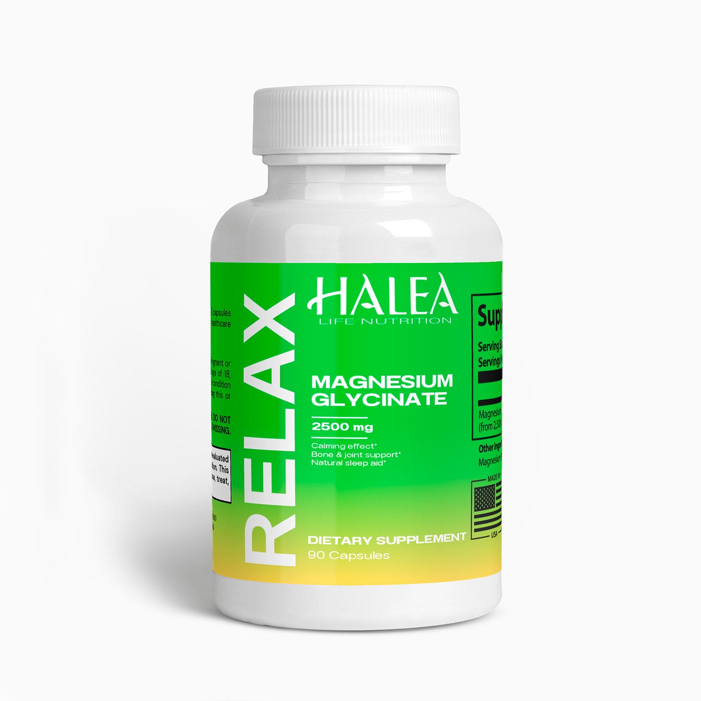 Halea Life Nutrition Highly Bioavailable Magnesium Glycinate