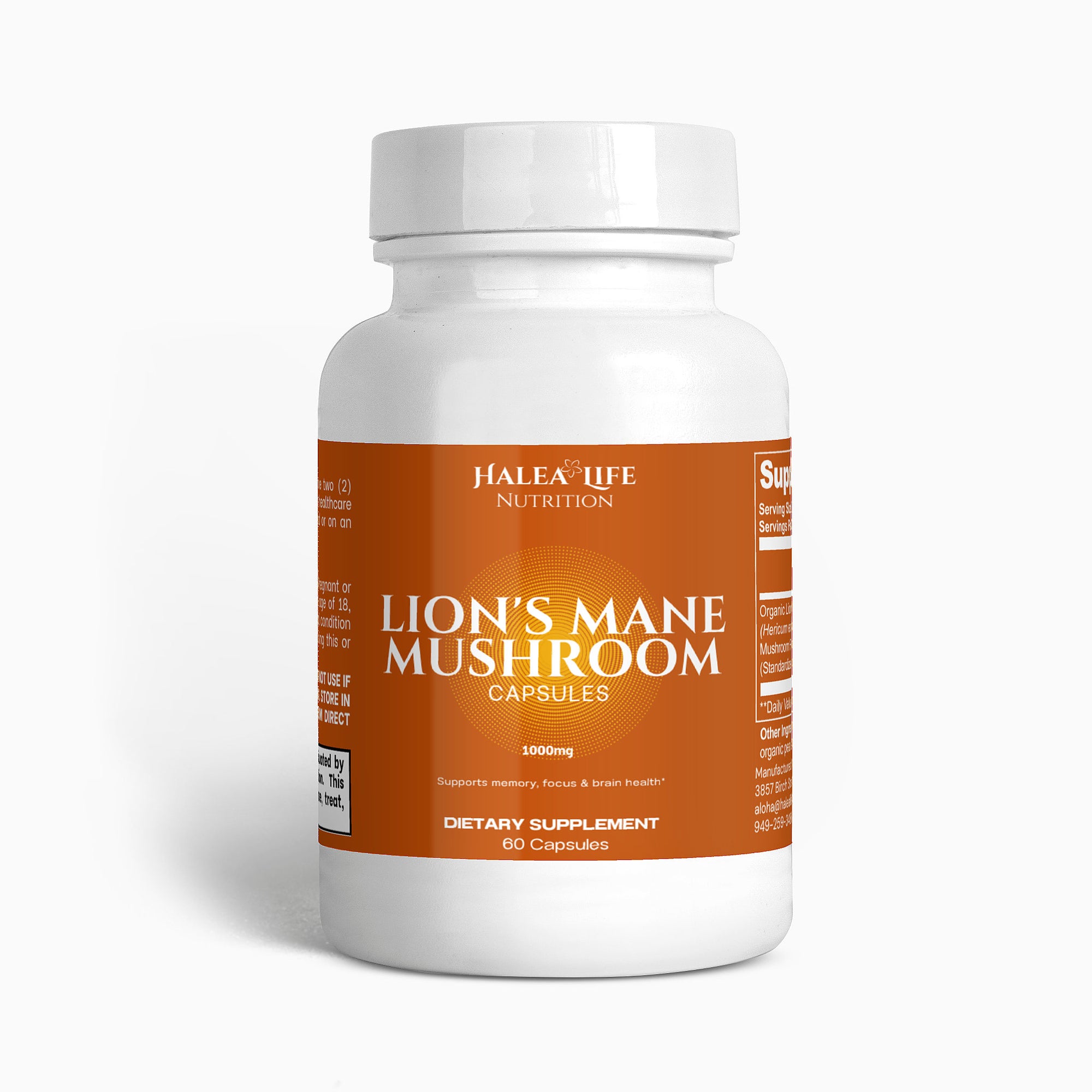 Organic Lion's Mane Mushroom Capsules