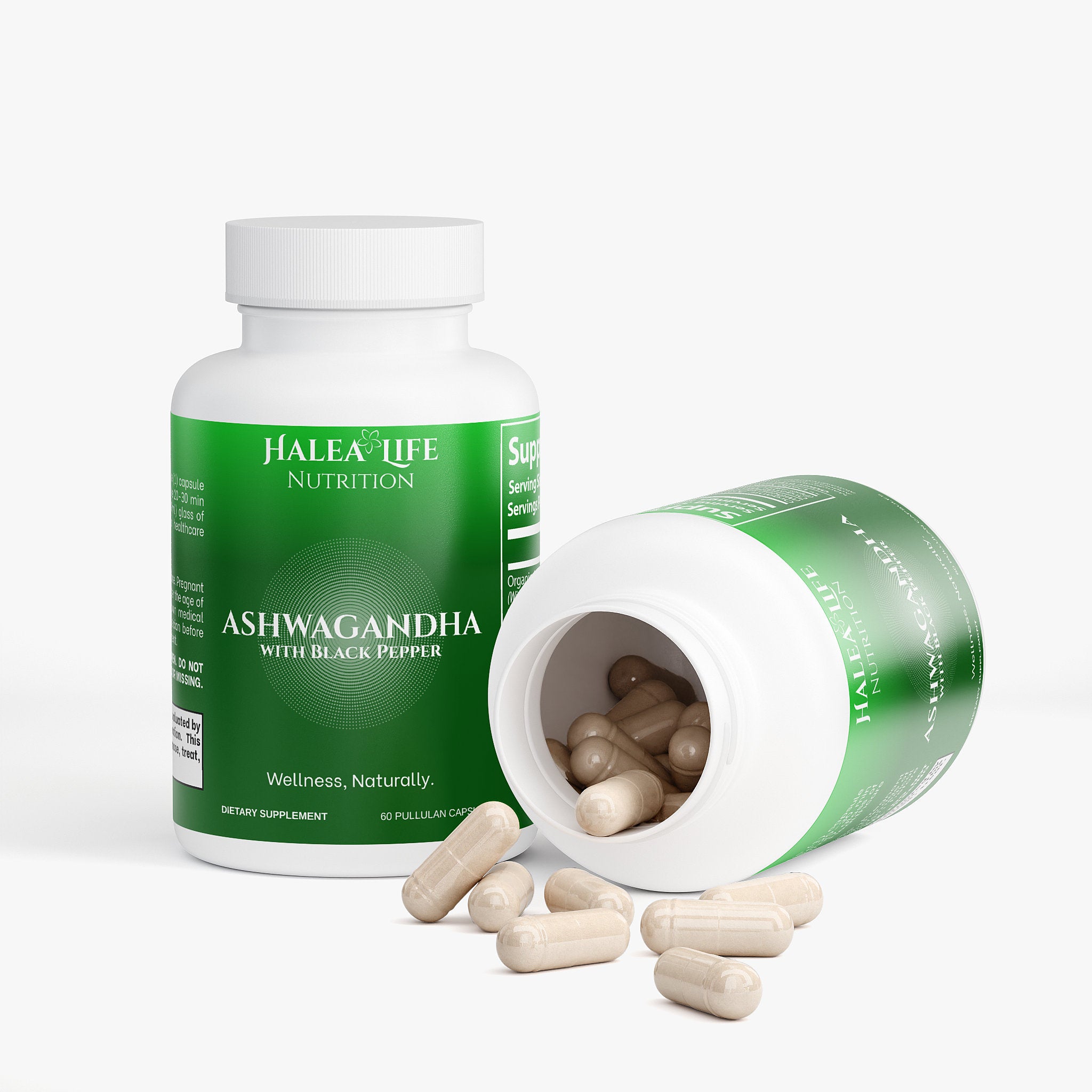 Organic Ashwagandha Capsules 3 Pack