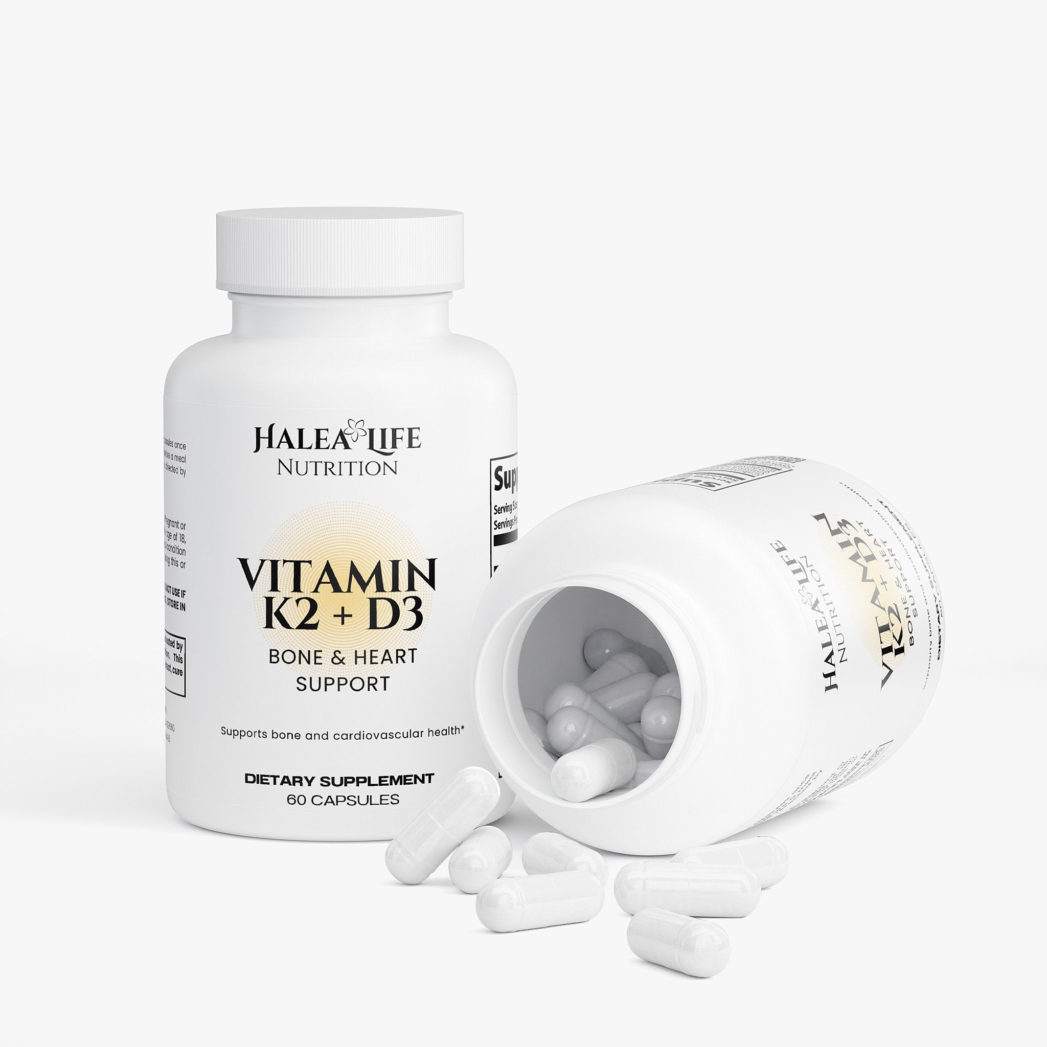 Vitamin D3 & K2 Capsules with BioPerine®