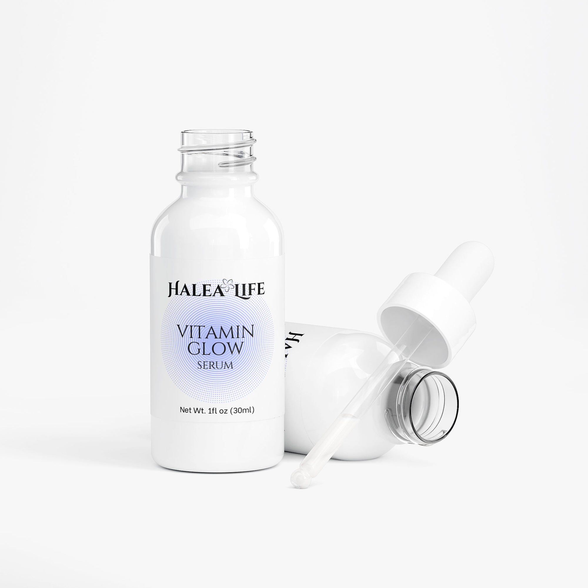 Halea Life Vitamin Glow Serum with niacinamide and vitamin C for pore minimizing and dark spot fading