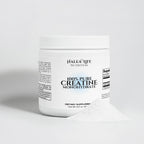 Halea Life Nutrition 100% Pure Creatine Monohydrate supplement container on a white background