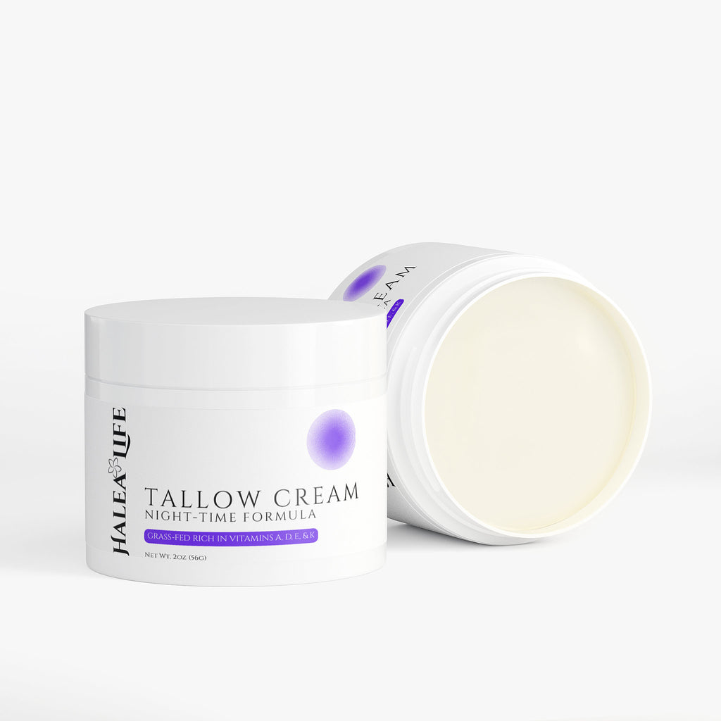 Tallow Cream jar on a white background