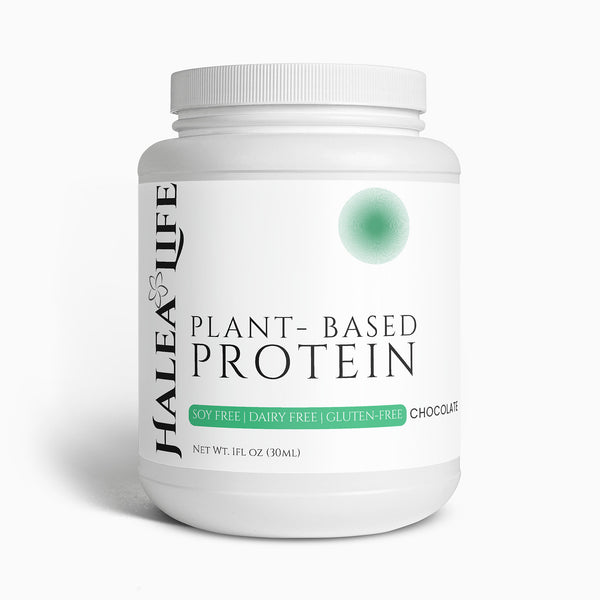 Halea Life Plant-Based Chocolate Protein Powder for vegan muscle support and daily protein intake