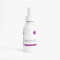 White bottle of PDRN Peptide Renewal Face Serum with dropper on a white background
