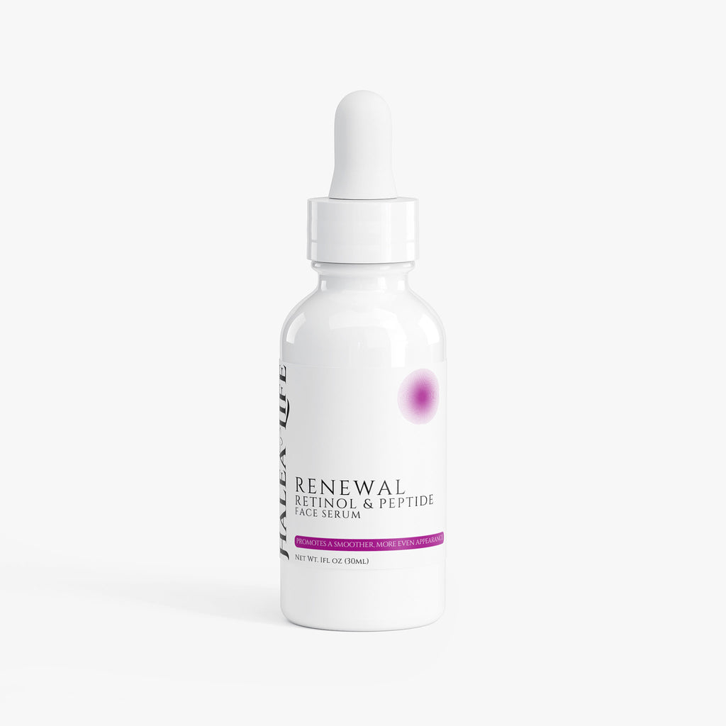 Renewal Retinol & Peptide Face Serum bottle on a white background