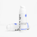 Two bottles of Halea Life Peptide Gel-Cream on a white background
