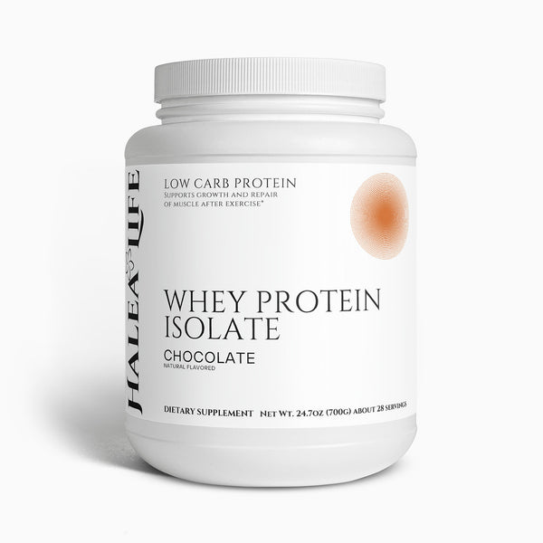 Halea Life Pure Whey Protein Isolate Chocolate for lean muscle recovery and post-workout nutrition