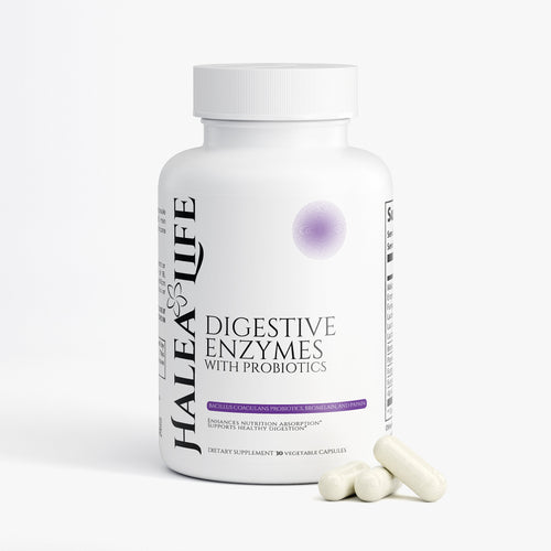 Halea Life Digestive Enzyme Plus for bloating gas relief and nutrient absorption optimization