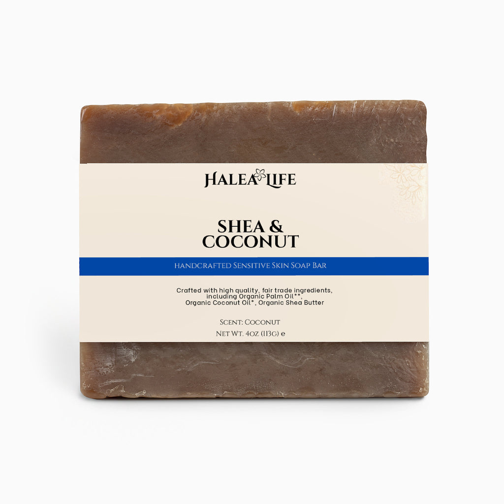 Halea Life Shea and Coconut Soap Bar gentle formula for sensitive skin