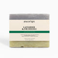 Halea Life Lavender and Fir Needle Soap Bar with essential oils and natural parsley powder for calming cleansing