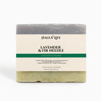 Halea Life Lavender and Fir Needle Soap Bar with essential oils and natural parsley powder for calming cleansing