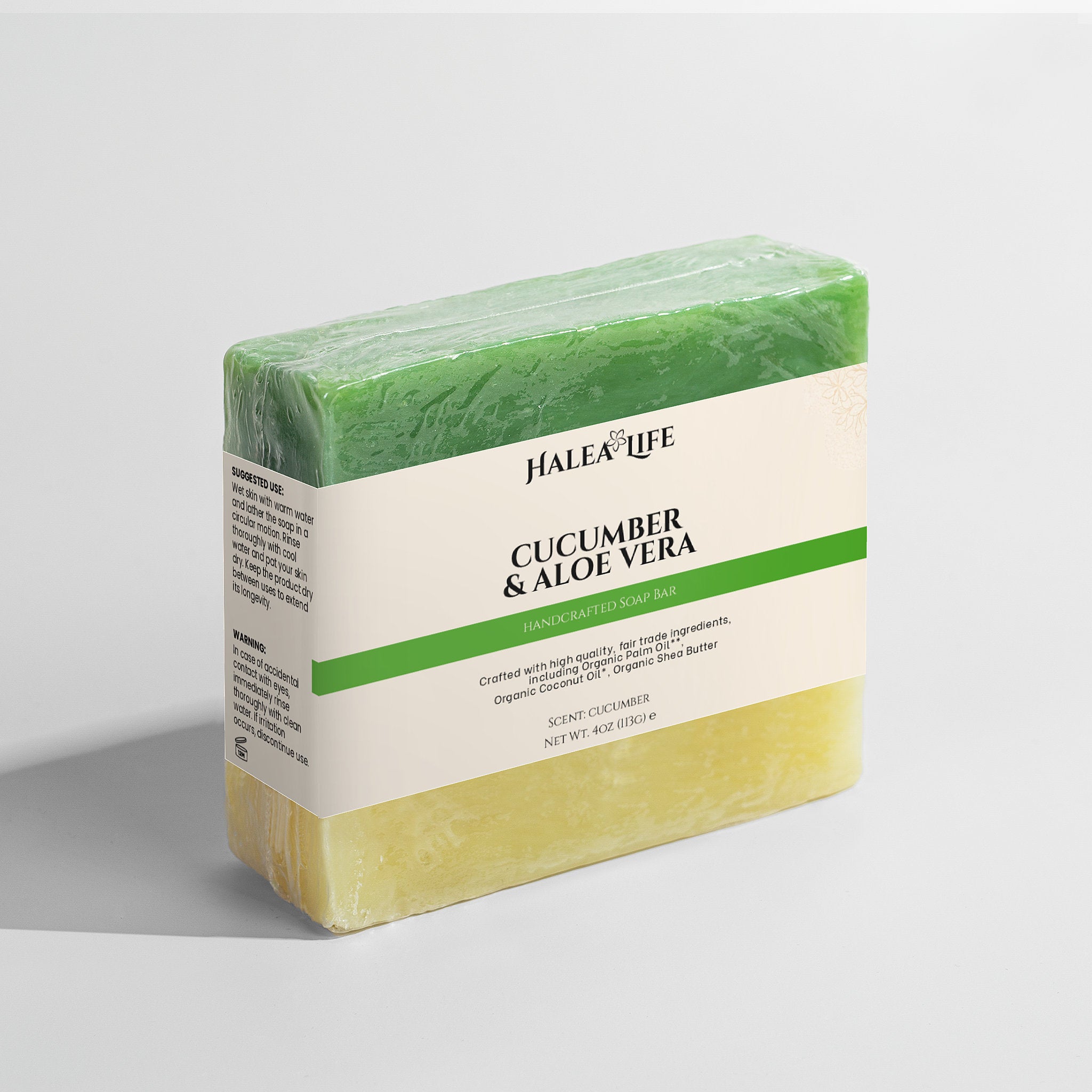 Cucumber aloe vera soap bar light soothing formula for daily face and body cleansing