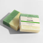 Aloe vera and cucumber soap bar with organic shea butter and olive oil base