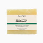 Halea Life Eucalyptus and Peppermint Soap Bar with five essential oil blend no synthetic fragrance