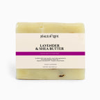 Halea Life Lavender and Shea Soap Bar with real lavender buds and organic shea butter for skin softening