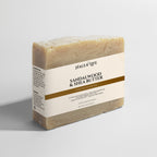 Sandalwood and shea butter soap bar rich moisturizing formula with fair trade organic oils