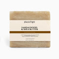 Halea Life Sandalwood and Shea Soap Bar with warm sandalwood fragrance and organic shea butter