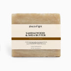 Halea Life Sandalwood and Shea Soap Bar with warm sandalwood fragrance and organic shea butter