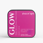 Halea Life Hair Skin Nails Strips front label with biotin 5000mcg folate and D3 per strip dosage